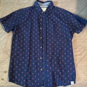 Medium, navy Free Planet button-up collared shirt